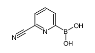 (6-CYANOPYRIDIN-2-YL)BORONIC ACID structure