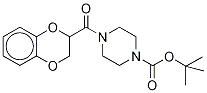 4-Boc-1-(1,4-benzodioxan-2-ylcarbonyl)piperazine-d8结构式