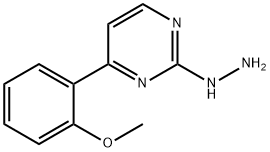 2-肼基-4-(2-甲氧基苯基)嘧啶结构式
