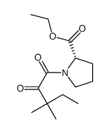 ethyl (3,3-dimethyl-2-oxopentanoyl)-L-prolinate Structure