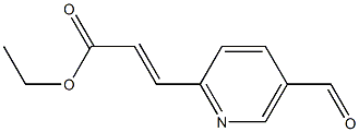 (E)-ethyl 3-(5-formylpyridin-2-yl)acrylate Structure