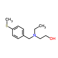 2-{Ethyl[4-(methylsulfanyl)benzyl]amino}ethanol structure