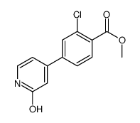 methyl 2-chloro-4-(2-oxo-1H-pyridin-4-yl)benzoate Structure