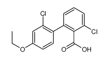 2-chloro-6-(2-chloro-4-ethoxyphenyl)benzoic acid Structure