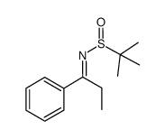 2-methyl-N-(1-phenylpropylidene)propane-2-sulfinamide Structure