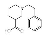 1-(2-Phenylethyl)-3-piperidinecarboxylic acid结构式