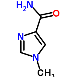 1-甲基-1H-咪唑-4-甲酰胺结构式