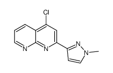 4-chloro-2-(1-methyl-1H-pyrazol-3-yl)-[1,8]naphthyridine结构式