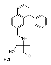 2-(fluoranthen-1-ylmethylamino)-2-methylpropane-1,3-diol,hydrochloride Structure