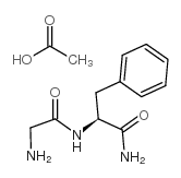 acetic acid; 2-[(2-aminoacetyl)amino]-3-phenyl-propanamide Structure