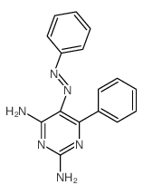 6-phenyl-5-phenyldiazenyl-pyrimidine-2,4-diamine结构式