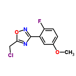 5-(Chloromethyl)-3-(2-fluoro-5-methoxyphenyl)-1,2,4-oxadiazole Structure