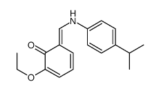 2-ethoxy-6-[(4-propan-2-ylanilino)methylidene]cyclohexa-2,4-dien-1-one Structure