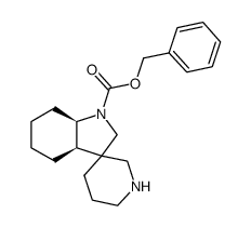 Rel-(3aR,7aR)-benzyl hexahydrospiro[indole-3,3'-piperidine]-1(2H)-carboxylate结构式