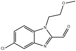 5-Chloro-1-(2-methoxy-ethyl)-1H-benzoimidazole-2-carbaldehyde Structure