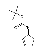 tert-butyl cyclopent-2-ene-1-carbamate结构式