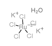 Potassium pentachlororuthenate (III) hydrate structure