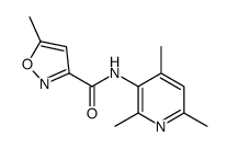 5-methyl-N-(2,4,6-trimethylpyridin-3-yl)-1,2-oxazole-3-carboxamide Structure