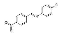 N-(4-chlorophenyl)-1-(4-nitrophenyl)methanimine Structure