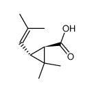 (+)-(1R,3R)-Chrysanthemumsaeure Structure