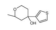 (2S,4R)-2-methyl-4-thiophen-3-yloxan-4-ol结构式