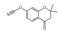 7-Hydroxy-2,2-dimethyl-4-chromanone 7-cyanate Structure