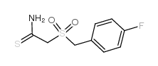 2-(4-FLUOROBENZYLSULFONYL)THIOACETAMIDE Structure