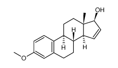 3-Methoxy-1,3,5(10),15-estratetren-17β-ol结构式