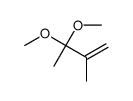 3,3-dimethoxy-2-methylbut-1-ene Structure