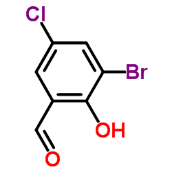 3-Bromo-5-chlorosalicylaldehyde Structure