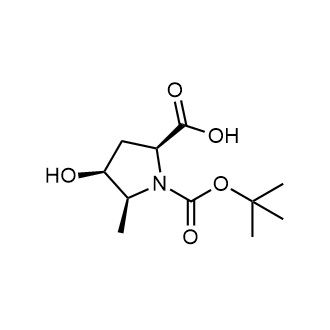 (2S,4S,5S)-1-(叔丁氧羰基)-4-羟基-5-甲基吡咯烷-2-羧酸图片