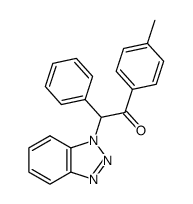 2-(1H-benzo[d][1,2,3]triazol-1-yl)-2-phenyl-1-(p-tolyl)ethan-1-one结构式