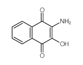 1,4-Naphthalenedione,2-amino-3-hydroxy-结构式