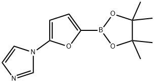 5-(Imidazol-1-yl)furan-2-boronic acid pinacol ester structure