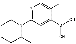 5-Fluoro-2-(2-methylpiperidin-1-yl)pyridine-4-boronic acid图片