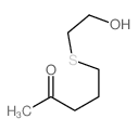 2-Pentanone,5-[(2-hydroxyethyl)thio]-结构式