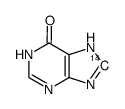 hypoxanthine, [8-14c]结构式