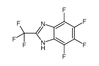 4,5,6,7-tetrafluoro-2-(trifluoromethyl)-1H-benzimidazole结构式