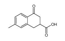 7-methyl-4-oxo-1,2,3,4-tetrahydro-2-naphthoic acid Structure