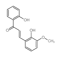 2-Propen-1-one,3-(2-hydroxy-3-methoxyphenyl)-1-(2-hydroxyphenyl)- structure