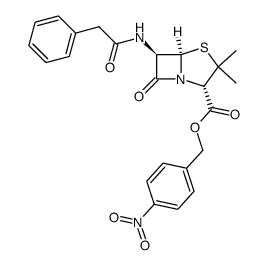 p-nitrobenzyl benzylpenicillinate结构式