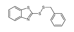 2-(benzyldisulfanyl)-1,3-benzothiazole structure