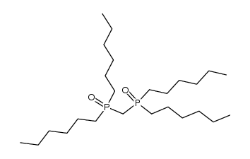 Bis-[di-n-hexyl-phosphinyl]-methan Structure