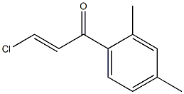 β-Chloro-2',4'-dimethylacrylophenone结构式