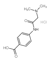 4-[(N,N-DIMETHYLGLYCYL)AMINO]BENZOIC ACID HYDROCHLORIDE Structure