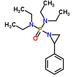 Phosphonic diamide,N,N,N',N'-tetraethyl-P-(2-phenyl-1-aziridinyl)-结构式