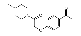 4'-[[2-(4-Methylpiperidino)-2-oxoethyl]oxy]acetophenone结构式