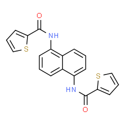 N,N'-1,5-Naphthalenediyldi(2-thiophenecarboxamide)结构式