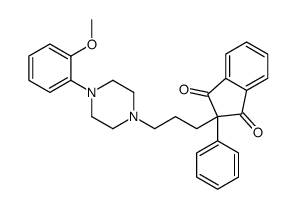 2-[3-[4-(2-methoxyphenyl)piperazin-1-yl]propyl]-2-phenylindene-1,3-dione结构式