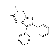 N-[(4,5-Diphenyloxazol-2-yl)methyl]-N-methylacetamide Structure